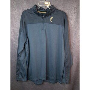 Mens Browning Long Sleeve 1/4 Zip Pullover Shirt Size XL Polyester  EUC